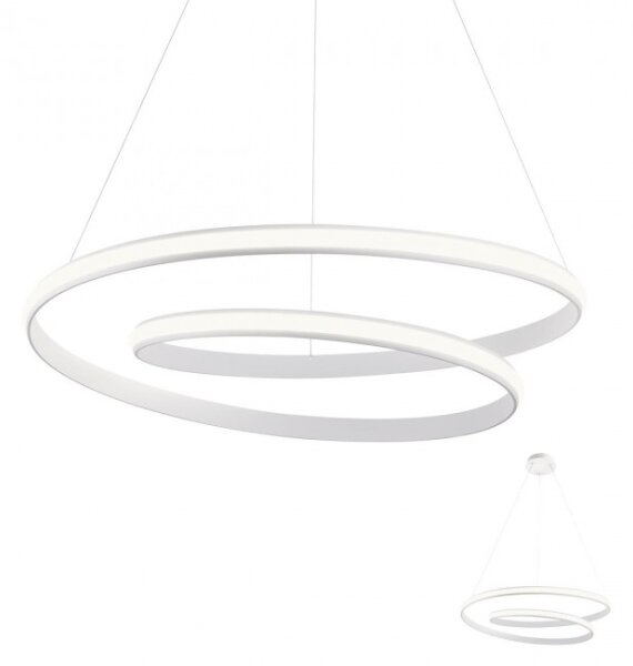 Redo 01-1890 - Димируем LED полилей на кабел TORSION LED/35W/230V Ø 75 см бял