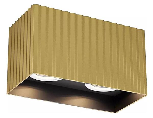 Redo 01-3411 - Точково осветително тяло DELPHI 2xGU10/7W/230V 16,1x8,1 cm златисто