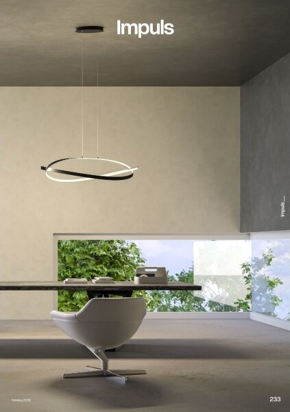 Redo 01-3617 - LED полилей на кабел IMPULS LED/38W/230V, черен, с възможност за димиране