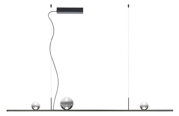 Redo 01-4302 - LED димируем полилей на кабел DUNE LED/48W/230V черен/димчат