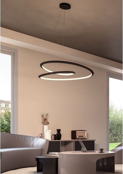 Redo 01-3378 - Димируем LED полилей на кабел STORM LED/60W/230V черен