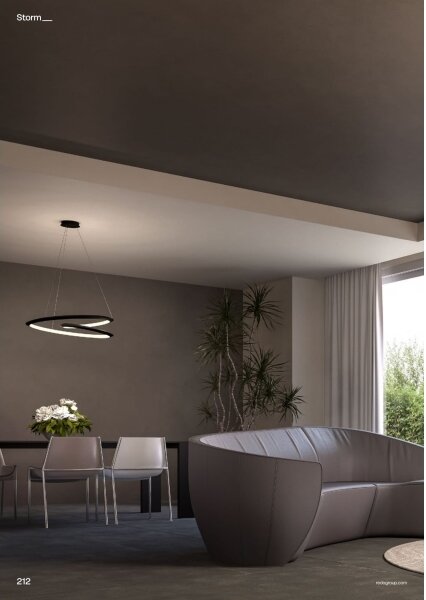 Redo 01-3378 - Димируем LED полилей на кабел STORM LED/60W/230V черен