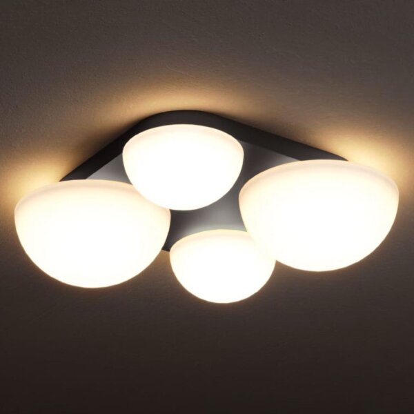 Redo 01-4333 - LED таванно осветително тяло LUMIEN 4xLED/26W/230V 2700/3000K CRI90 черно