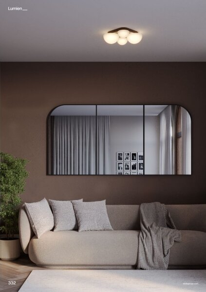 Redo 01-4333 - LED таванно осветително тяло LUMIEN 4xLED/26W/230V 2700/3000K CRI90 черно