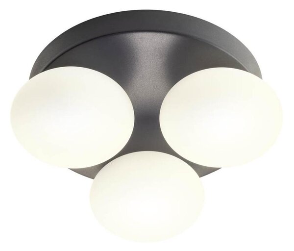 Redo 01-4308 - LED таванно осветително тяло за баня OVUM 3xLED/5W/230V IP44 черно