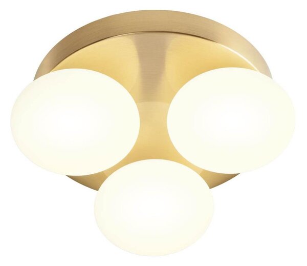 Redo 01-4307 - LED таванно осветително тяло за баня OVUM 3xLED/5W/230V IP44 месинг