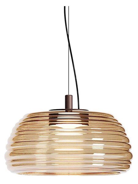 Redo 01-4542 - Висящ LED полилей на кабел ONDULA с възможност за димиране, LED/16W/230V, бежов/димчат