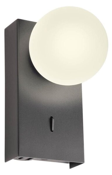 Redo 01-4659 - LED стенно осветително тяло NORMA LED/5W/230V CRI 90 USB черно