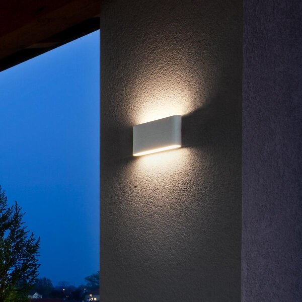 Redo 9622 - LED външно стенно осветително тяло KLIPPE LED/13W/230V 3000K IP54 бяло