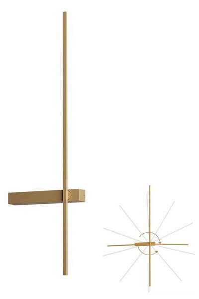 Redo 01-4672 - Настенно осветително тяло TANGENT LED/6W/230V CRI 90 златно