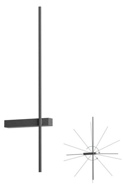 Redo 01-4673 - LED стенен аплик TANGENT LED/6W/230V CRI 90 черен