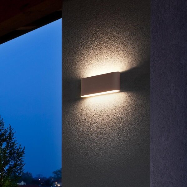 Redo 90453 - LED външно стенно осветително тяло KLIPPE LED/24W/230V 3000K IP54 кафяво