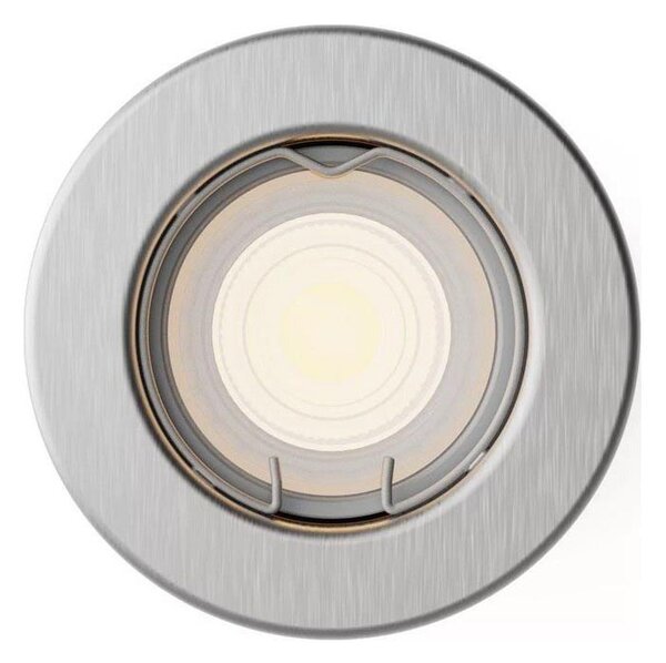 Philips - LED RGBW димируемо вградено осветително тяло PERIDOT 1xGU10/6,5W/230V сребристо