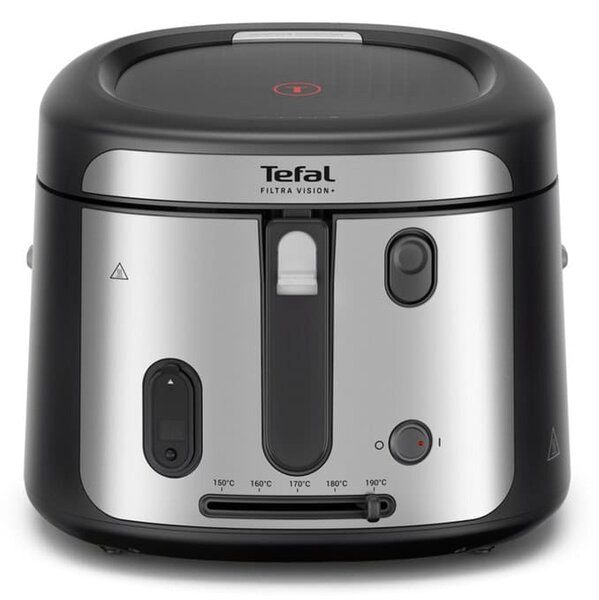 Фритюрник Tefal FF2588E0, 1.2kg. вместимост, прозорец, автоматично отваряне на капака 1900W, черен