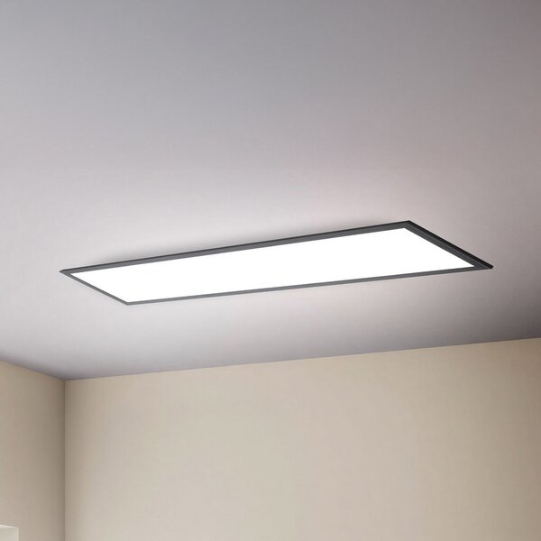 B.K. Licht LED панел Odin on/off, 100 x 25 cm, черен, 4000 K, Черен, кабинет / офис, Метал, Модерен