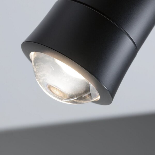 Paulmann URail Smart LED релсов прожектор Tarie, черен, CCT RGB, Затъмняване, Черен, Дневна/трапезария, Пластмаса, Модерен