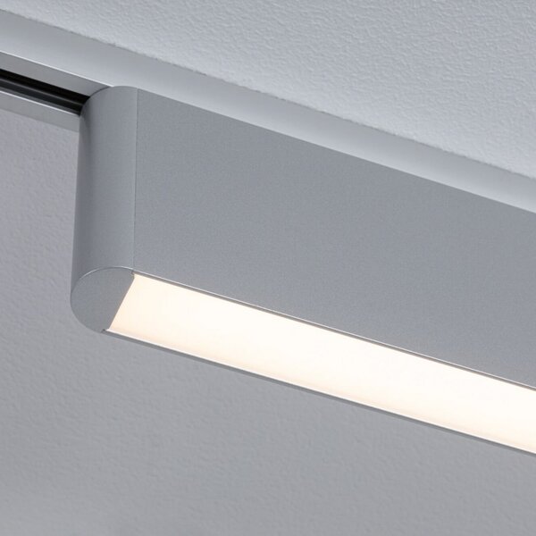 Paulmann LED лампа за релса URail Ceris, хром, 3000 К, 37 см, Затъмняване, Металик, Дневна/трапезария, Алуминий, Модерен