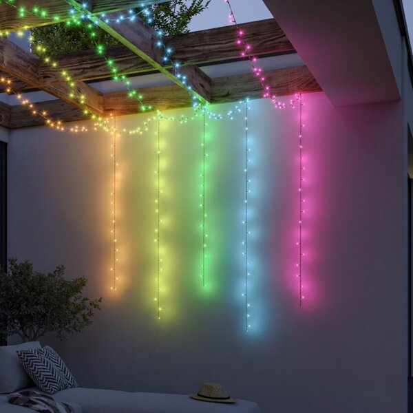 Paulmann Plug & Shine Smart светлинна верига Yuna 5 м RGB, черна, Затъмняване, Черен, Пластмаса, Модерен