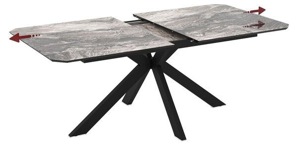 Трапезна маса Crystal Luxe - 180 - 240 х 100 х 76 cm