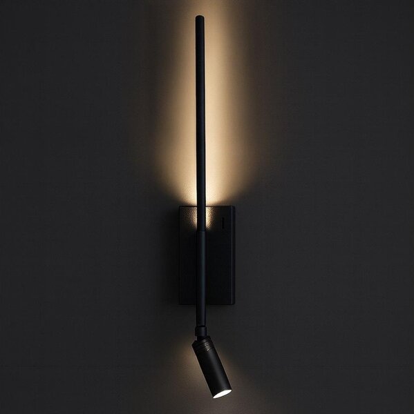 LED стенен аплик TORCH LED/6W/230V + LED/3W, черен