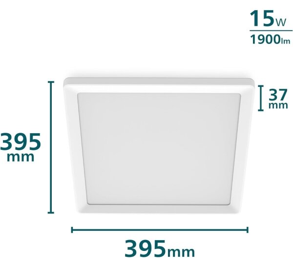Philips - LED плафон с възможност за димиране LED/15W/230V 2700K 39,5x39,5 cm