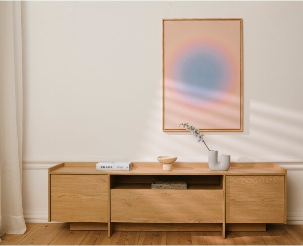 ТВ шкаф KEMI 197x57 cm дъб Кремона