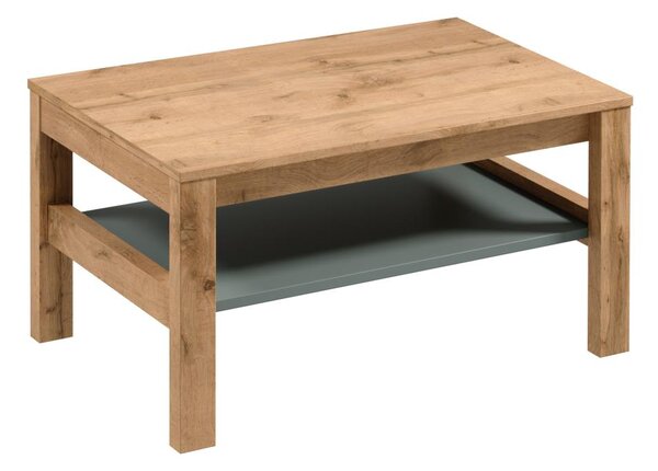 Холна маса MENTA 90x45 см дъб Вотан/зелена