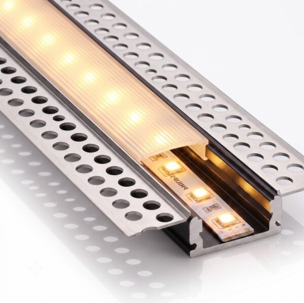 Комплект 1x LED лента със сензор FLEX LED/3,6W/4xAA 2 m + 2x вграден профил 1 m