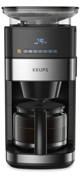 Кафеавтомат Krups Grind & Brew, 1000W, 1.25л. капацитет на воден резервоар, с филтър, черен