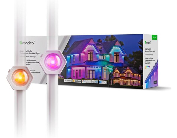 Nanoleaf N7401K02-15POL - LED RGBW димируема гирлянда 72W/230V 15m 2200-6500K IP67 Wi-Fi