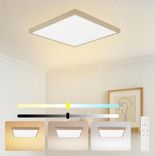 Brilagi - димируемо LED осветително тяло за баня FRAME SMART LED/50W/230V 60x60 IP44 + дистанционно управление