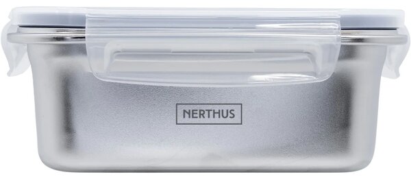 Nerthus Стоманена херметически кутия за храна за микровълнова - 1200 мл