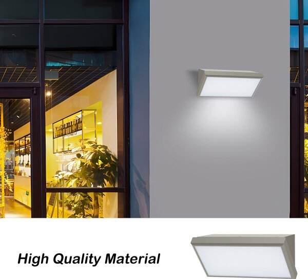 Brilagi - LED Екстериорен аплик TRIANGLE LED/20W/230V сив IP65