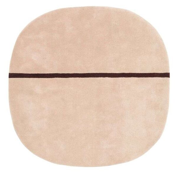 Normann Copenhagen - Oona Rug 140x140 Rose Normann Copenhagen