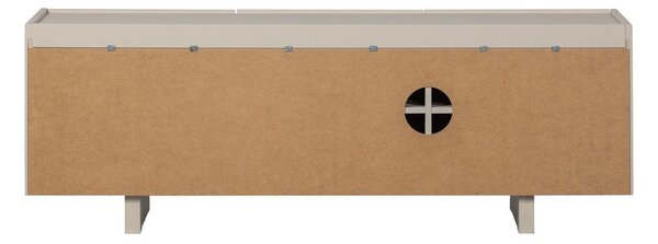 Светлосива маса за телевизор от масивен бор 152x53x46 cm Basu – WOOOD