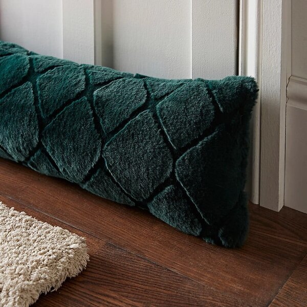 Тъмнозелено уплътнение за врата 20x90 cm Cosy Diamond – Catherine Lansfield