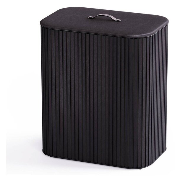 Черен бамбуков кош за пране 2x45 l Tota Luxe – Joseph Joseph
