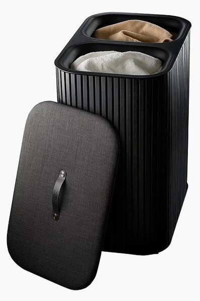 Черен бамбуков кош за пране 2x45 l Tota Luxe – Joseph Joseph