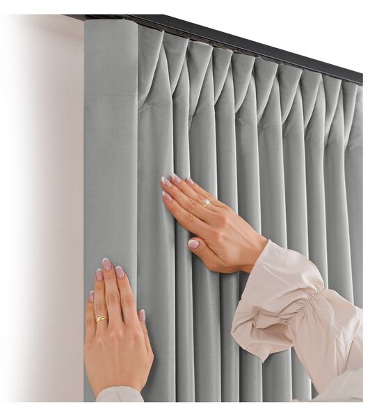 Сива затъмняваща завеса 200x270 cm Velto – Filumi
