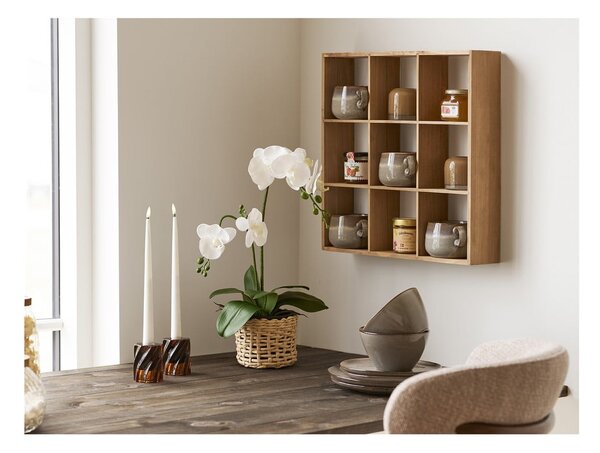 На няколко нива стенен рафт от масивен бор в естествен цвят 46 cm Moss – House Nordic