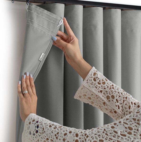 Сива затъмняваща завеса 200x270 cm Velto – Filumi