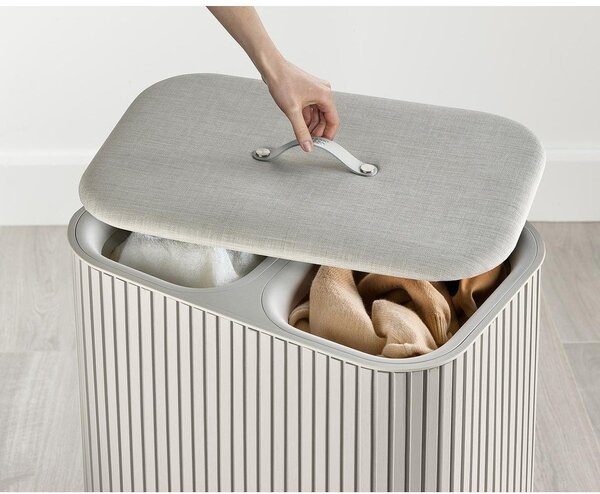 Бежов бамбуков кош за пране 2x45 l Tota Luxe – Joseph Joseph