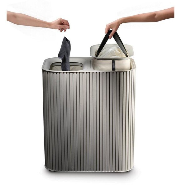 Бежов бамбуков кош за пране 2x45 l Tota Luxe – Joseph Joseph