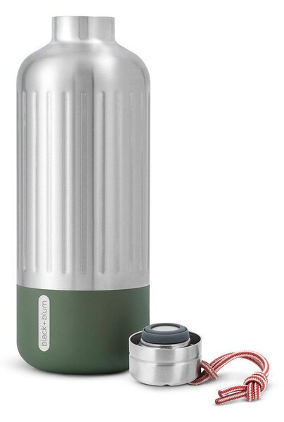 Термо бутилка от неръждаема стомана в сребрист цвят 850 ml Explorer – Black + Blum