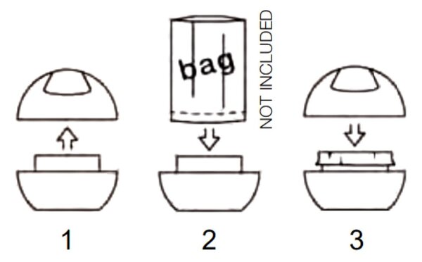 Бяло пластмасово кошче за боклук 1 l Bowl – Spirella