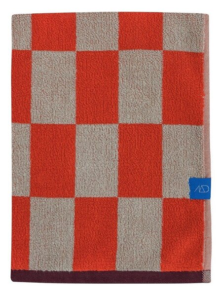 Оранжева/бежова хавлиена кърпа от органичен памук от тери 70x133 cm Retro – Mette Ditmer Denmark