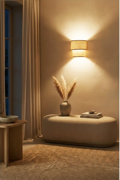 Brilagi - LED стенна лампа BOHO ECO 1xE27/10W/230V бежова