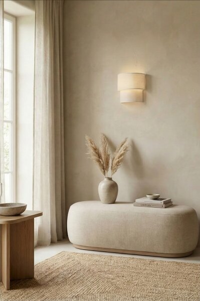 Brilagi - LED стенна лампа BOHO ECO 1xE27/10W/230V кремава