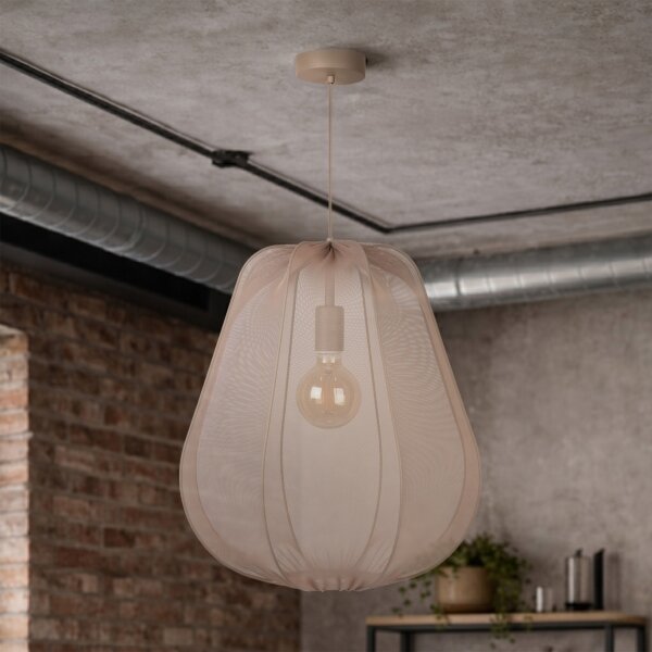 Brilagi - LED полилей на кабел ARVEN 1xE27/8W/230V Ø 37 см бежов