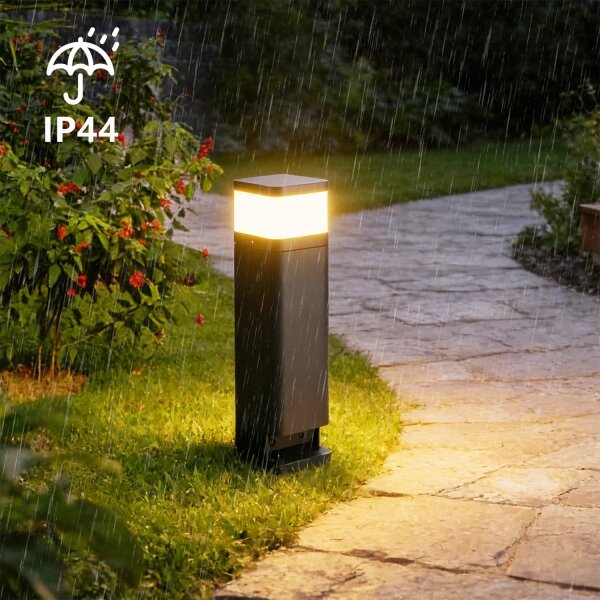 Brilagi -Външна лампа с 2 SCHUKO контакта PILLAR 1xG9/11W/230V IP44 антрацит